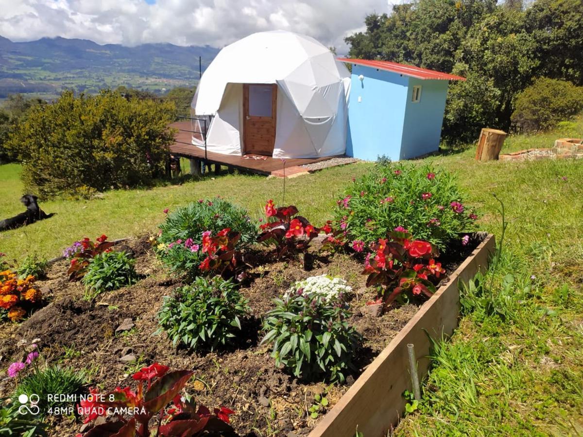 Glamping Hermoso Amanecer Guatavita Eksteriør bilde