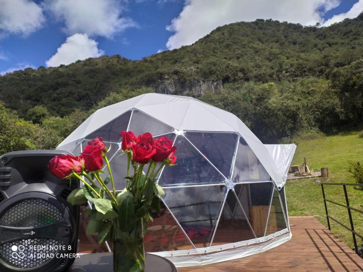 Glamping Hermoso Amanecer Guatavita Eksteriør bilde