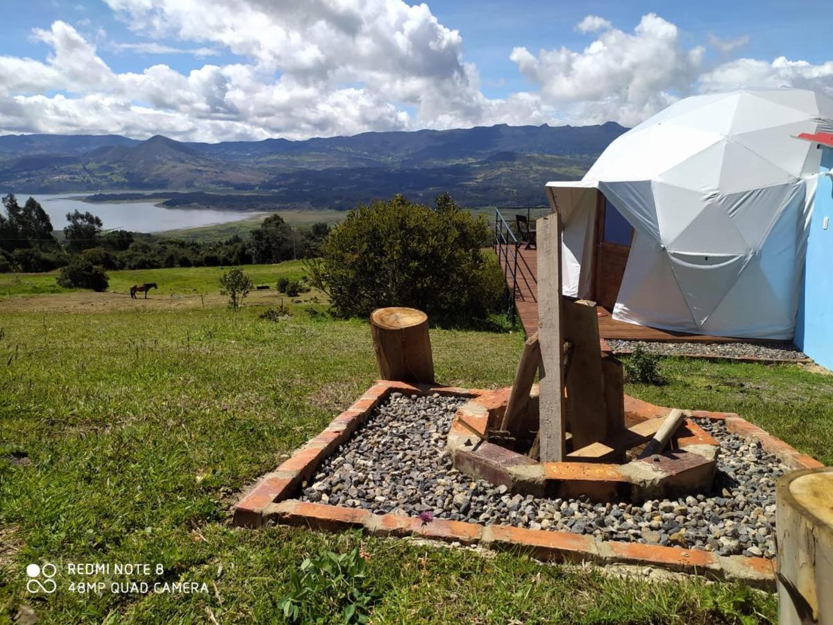 Glamping Hermoso Amanecer Guatavita Eksteriør bilde