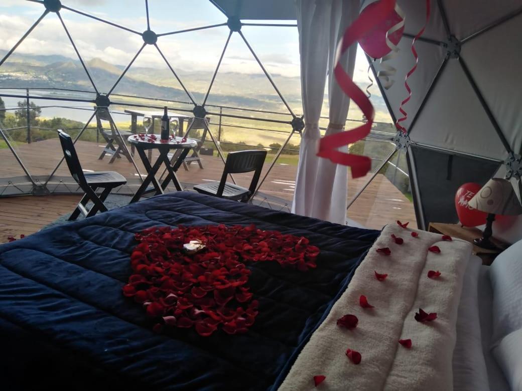 Glamping Hermoso Amanecer Guatavita Eksteriør bilde