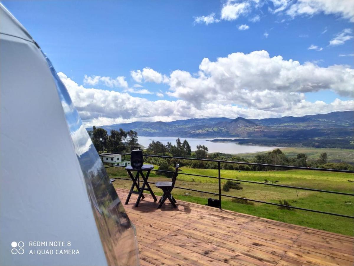 Glamping Hermoso Amanecer Guatavita Eksteriør bilde